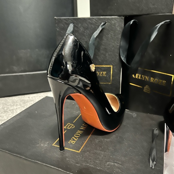 Black 120mm pumps - Picture 3 of 5